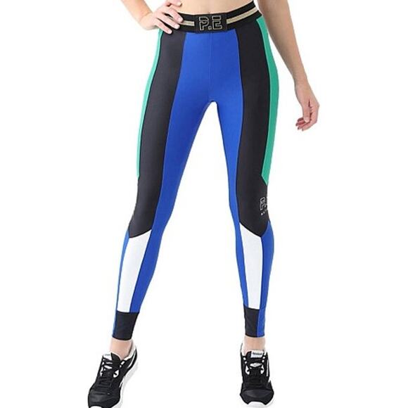 P.E. NATION RISEBALL LEGGING full length panels glitter Small - Picture 1 of 5
